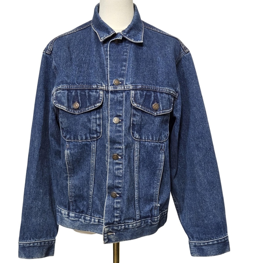 Vintage Gap Pioneer Jacket Mens Small‎ Blue Denim Jean Western Workwear 90s